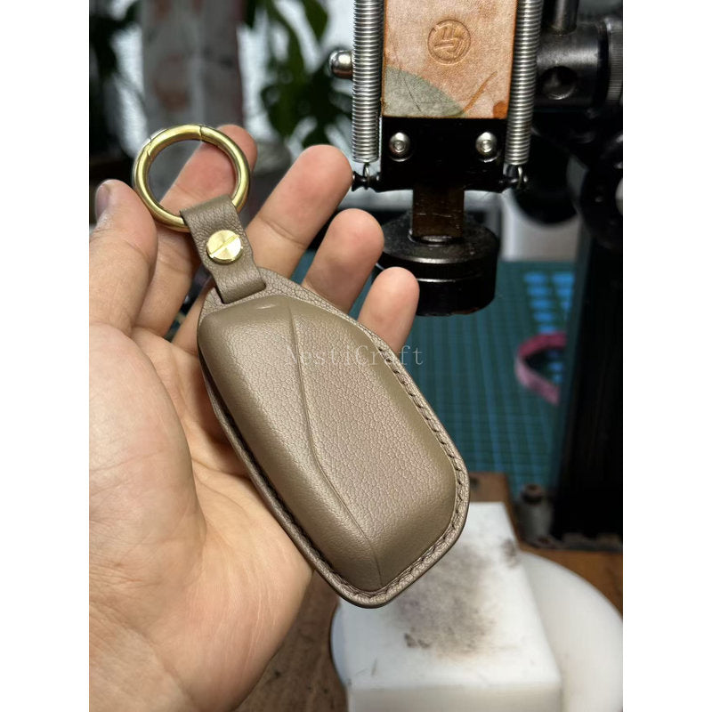 Custom Handmade High-Quality Sheepskin Car Key Case