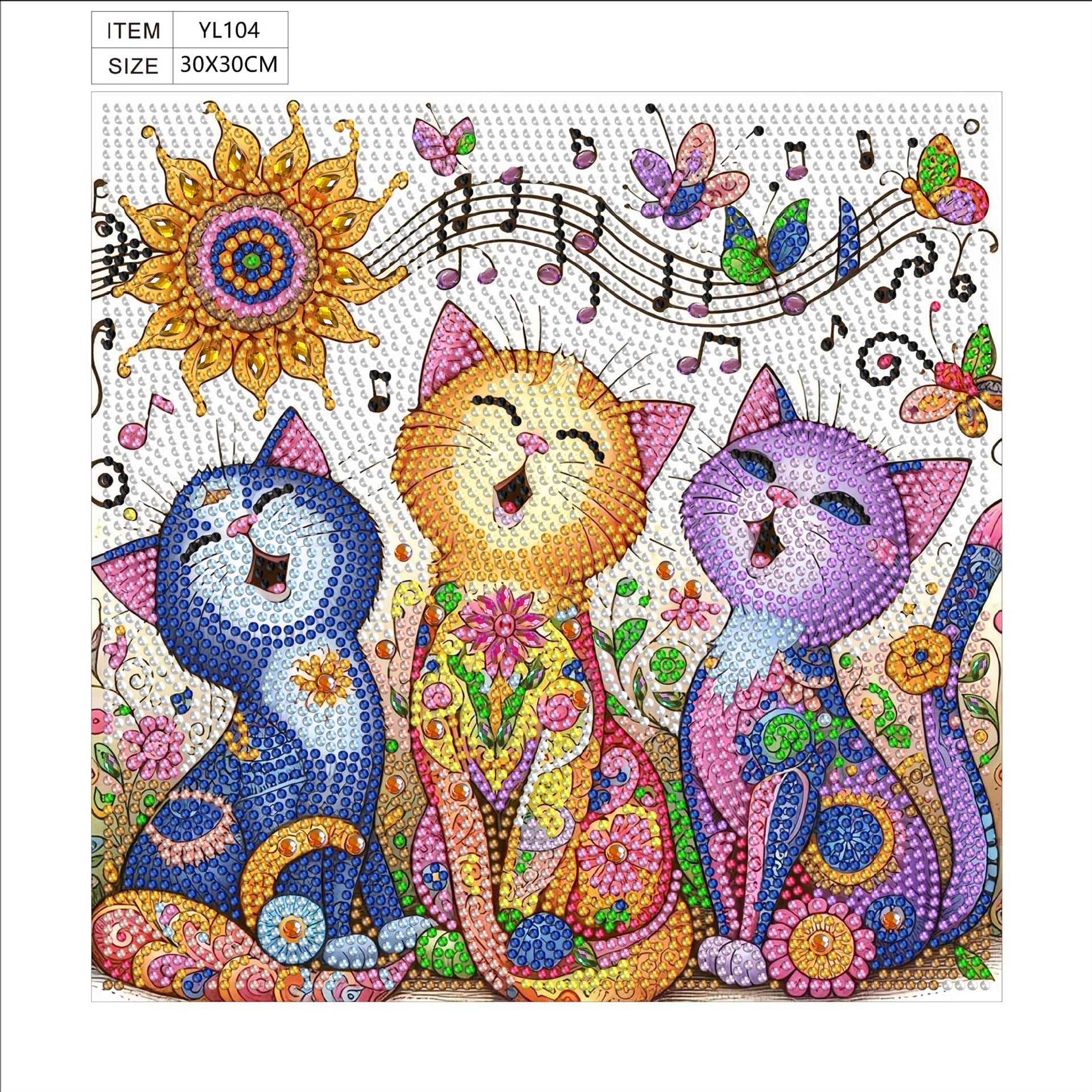 Diamond Painting DIY Kit – Vibrant Floral & Animal Designs by Nesti Craft