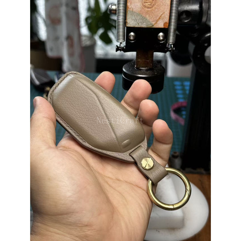Custom Handmade High-Quality Sheepskin Car Key Case