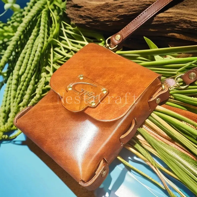 Handmade Genuine Leather Crossbody Bag