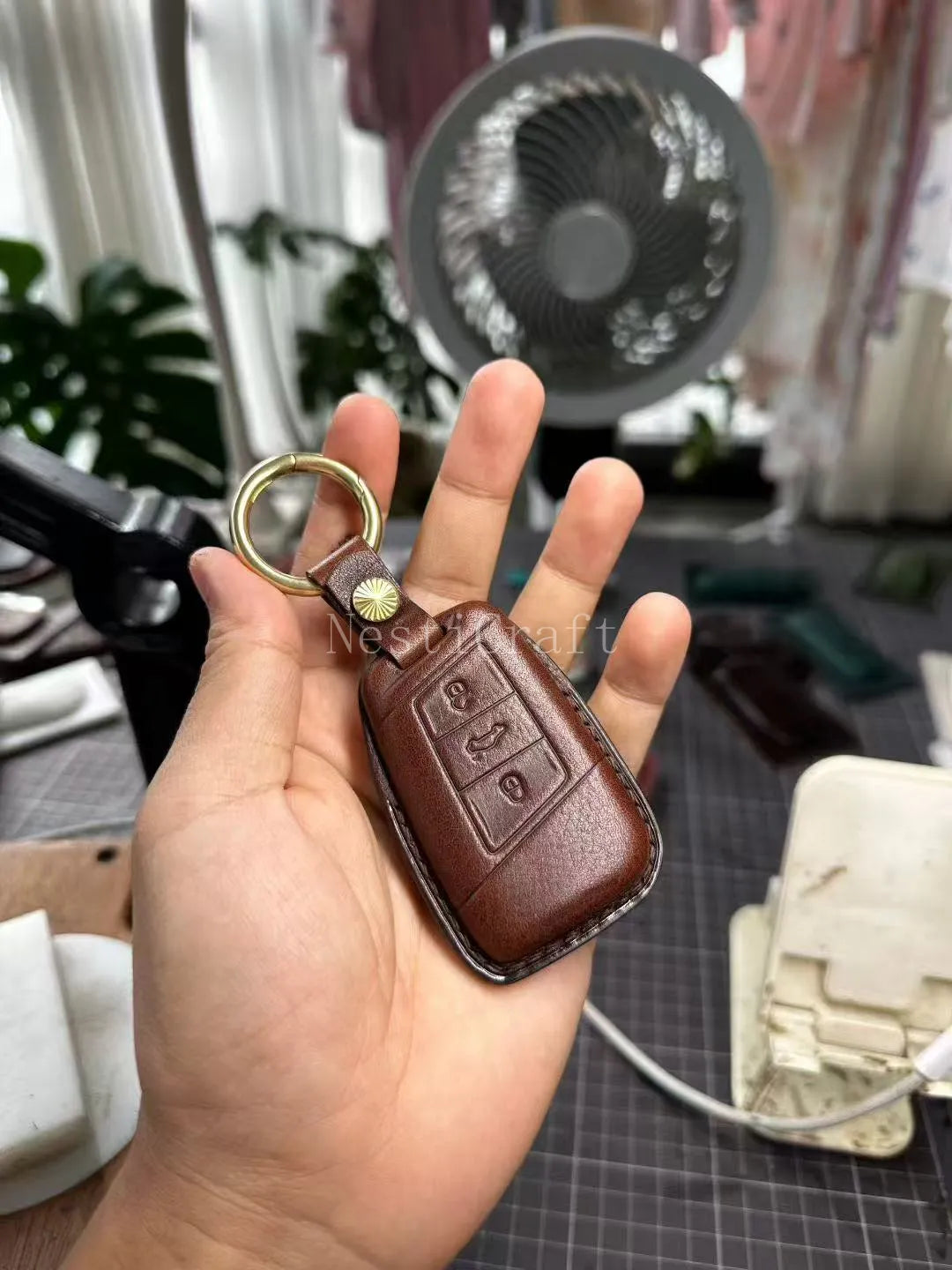 Handmade Italian Soft Genuine Leather Car Key Case