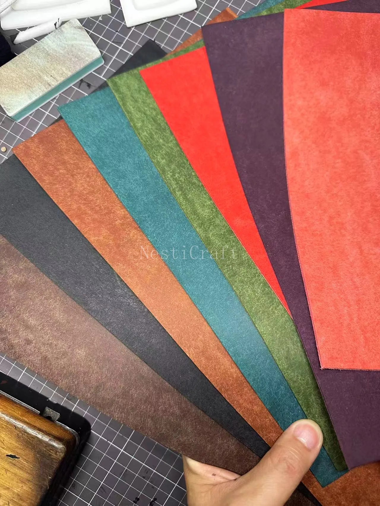 Handmade Italian Buttero Leather Car Key Fob by Nesti Craft