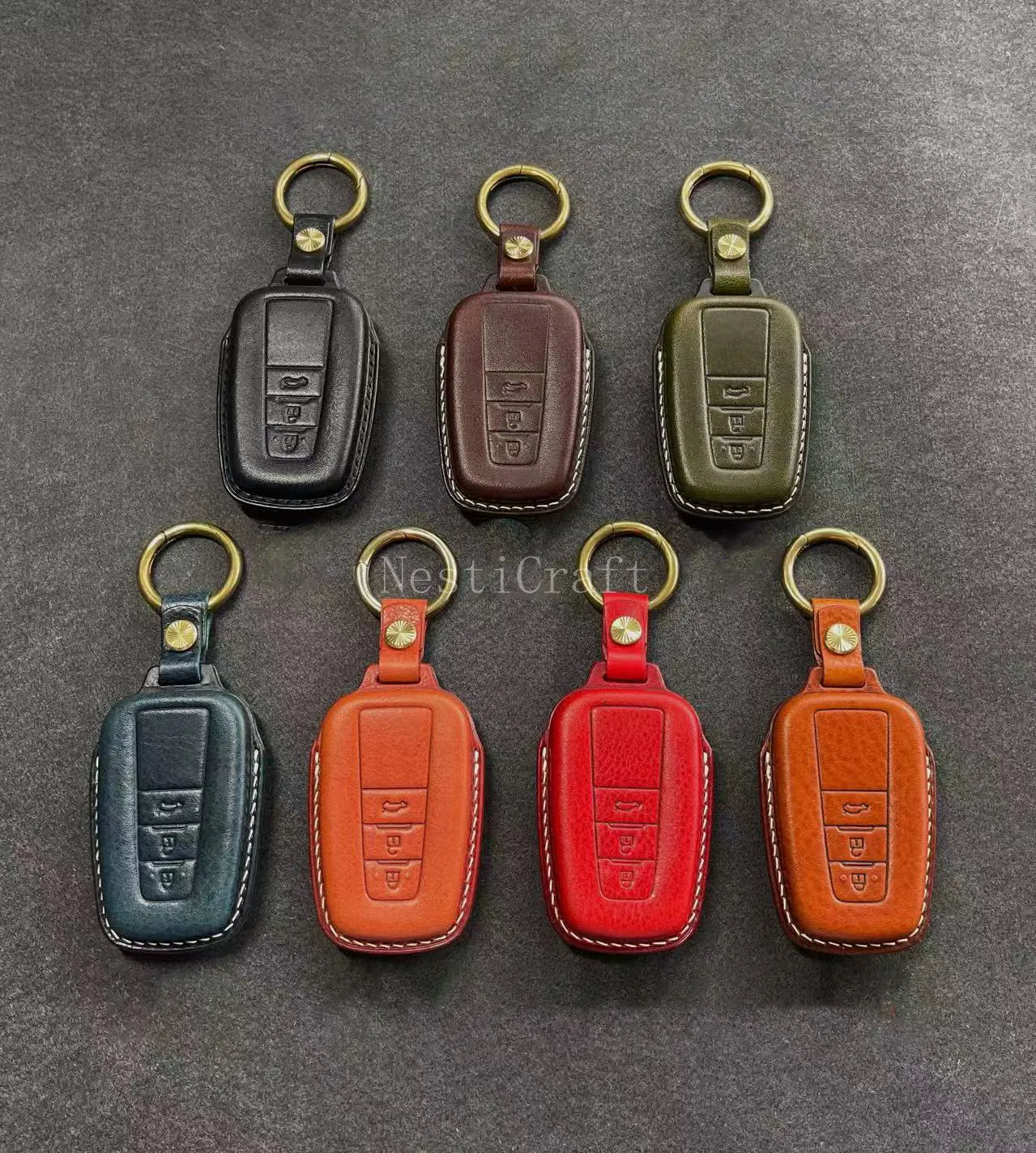 Handmade Italian Soft Genuine Leather Car Key Case