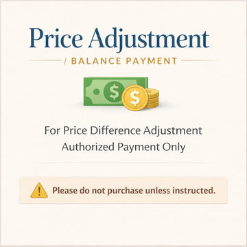 Price Adjustment – For Existing Orders Only