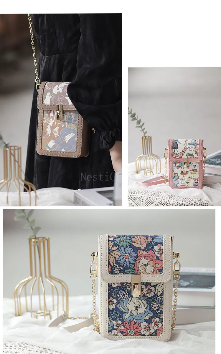 Top-Grain Leather Crossbody Phone Bag DIY Craft Kit by Nesti Craft