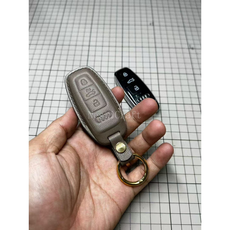 Custom Handmade High-Quality Sheepskin Car Key Case