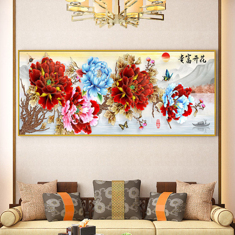 Blooming Prosperity 5D Diamond Painting DIY Kit by Nesti Craft