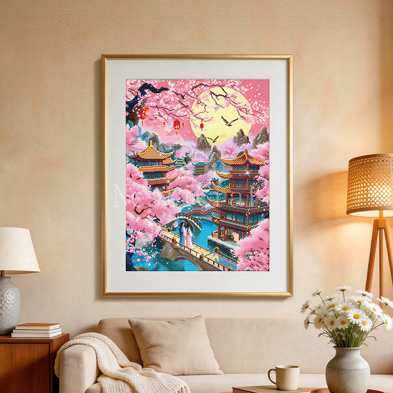 New Chinese Style Landscape Diamond Painting DIY Kit by Nesti Craft