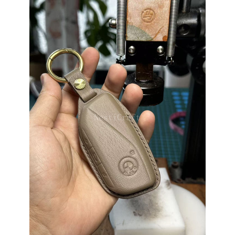 Custom Handmade High-Quality Sheepskin Car Key Case